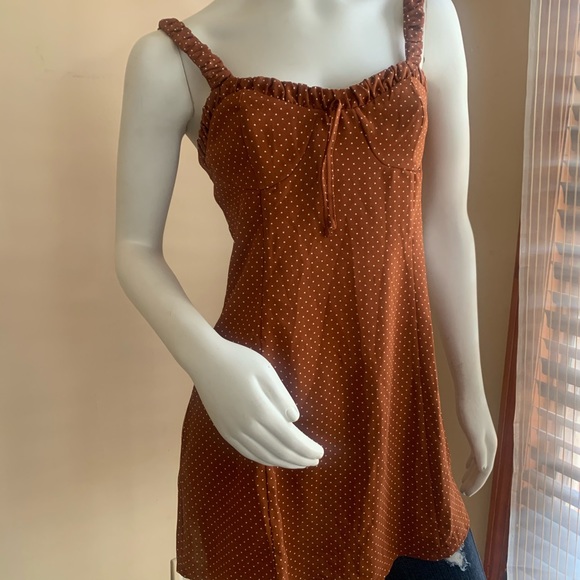 1 left!!! Cotton Candy LA Poka Dot Slip Dress - Picture 5 of 7